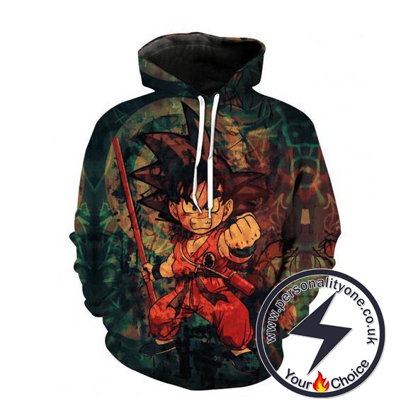 Dragon Ball Z - Kid Goku 3D - Hoodies